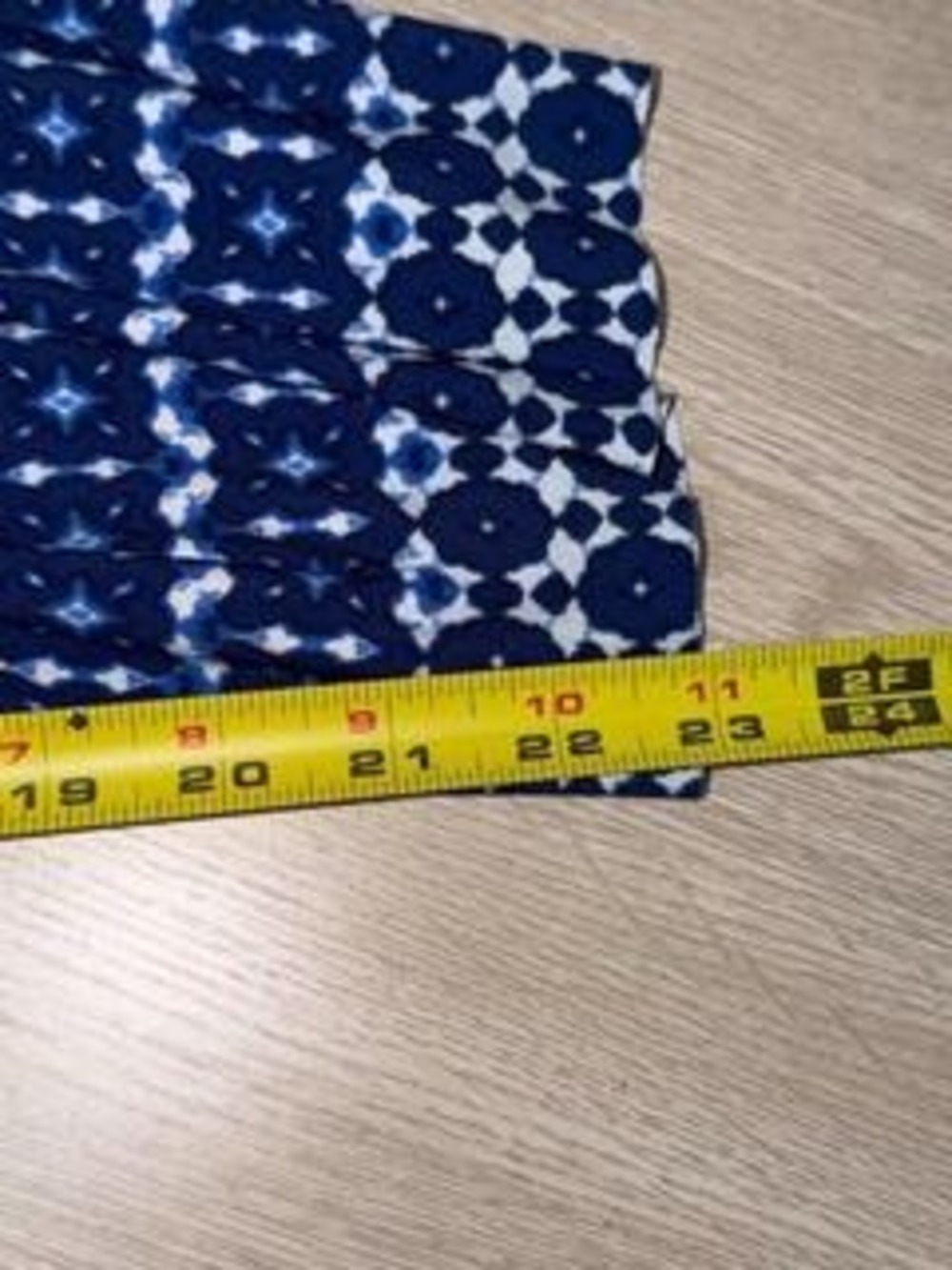 Ruby Rd. Blue Printed Cropped Pants PL - Picture 7 of 8